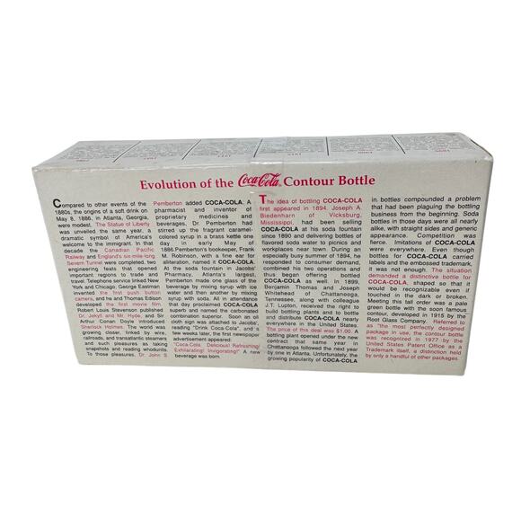 VTG Evolution of The Coca-Cola Contour Bottle 100th Anniversary Mini Set - Picture 8 of 9